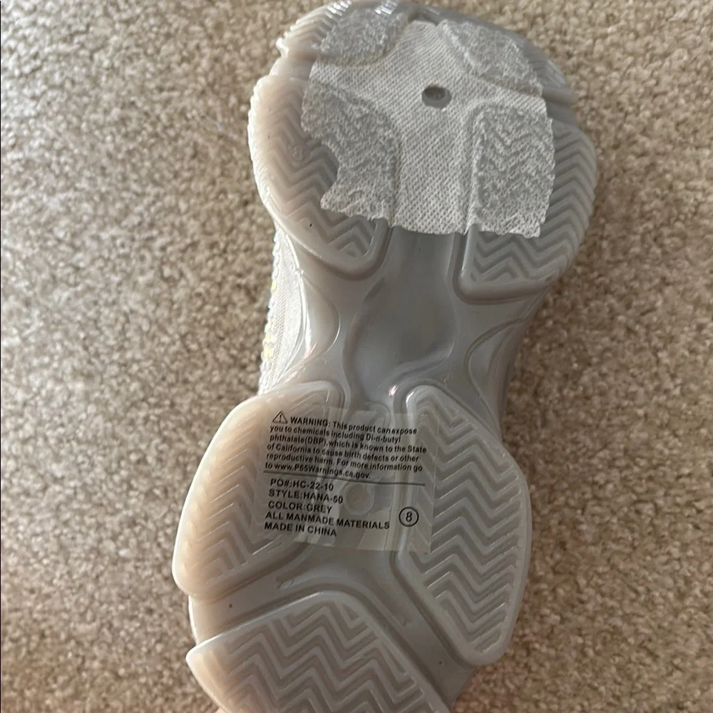 Silver Rhinestone Sneakers - Picture 4 of 7